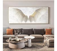 AdoDecor Tableau Affiche Decoration Murale, Ailes d'ange blanches Impression sur Toile, Deco Salon Chambre, Mur d’art ailes vintage Tableaux, Posters et Arts Décoratifs (Sans cadre)