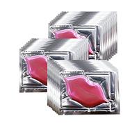 Adofect Lot de 30 masques à lèvres au collagène Crystal Lip Pads Idéal pour hydrater, enlever les peaux mortes, anti-fissures, anti-âge et repulpant vos lèvres, rose