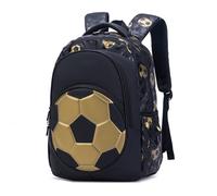 Adolescent Boy Sac à dos étanche pour Sac d'école intermédiaire, poche filet de football, sac à dos pour ordinateur portable campus universitaire, matériel de voyage de camping, porte-gobelet