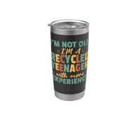 Adolescent recy vec plus d'expérience vieille retraite drôle Gobelet isotherme en acier inoxydable double paroi