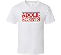 Adolescents Band Logo Album T-Shirt White Mens Tee Unisex Shirt L
