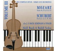 Adolf Enregistrements du Duo Busch-Serkin (Volume 3)