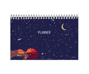 Adolie, Bloc planner reliure intégrale en-tête 22x14 cm 53 feuillets imprimés