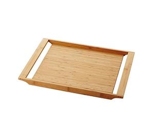 A'Domo Point-Virgule Plateau de Service en Bambou, Rectangulaire, Decoratif, 47 x 35 x 3 cm