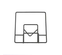 A'Domo Point-Virgule Porte-Livre de Cuisine ou Support Tablette en Noir Metal 30x16x29.5cm