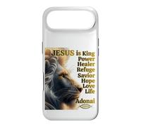 Adonai King Christ Jésus Puissance Lion Force Foi Amour Espoir Coque pour iPhone Air