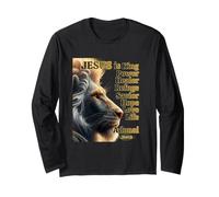 Adonai King Christ Jésus Puissance Lion Force Foi Amour Espoir Manche Longue