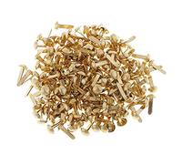 Adoorniequea Lot de 100 attaches parisiennes à tête ronde en métal pour loisirs créatifs et scrapbooking 4,5 x 8 mm Doré 4,5 x 8 mm