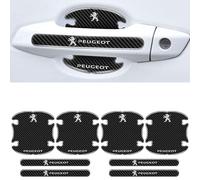 ADOORO 8 Pièces Protecteur de poignée de Porte de Voiture, pour Peugeot 308 2008 3008 408 301 5008 Autocollant De Cuvette De Porte De Voiture