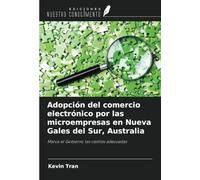 Adopción del comercio electrónico por las microempresas en Nueva Gales del Sur, Australia: Marca el Gobierno las casillas adecuadas
