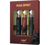 adopt MAN SPIRIT Lot de 3 flacons d'eau de parfum pour homme - 3 x 30 ml - Coffret cadeau (3 x 30 ml) - Parfum distinctif pour homme - Fraîcheur, charismatique et intense - Adoption : parfum femme