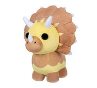 Adopt Me! AME0101-20 cm Peluche officielle Tricératops avec code de jeu, Triceratops
