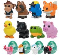 Adopt Me! Lot de 10 Mystery Pets - Série 2-10 - Jeu en ligne - Code article virtuel exclusif inclus - Jouets de collection amusants pour enfants avec animaux de compagnie préférés, à partir de 6 ans