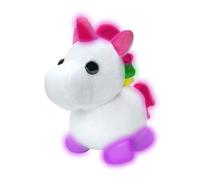 Adopt Me! Peluche Lumineuse Neon Licorne - Douce et câline - Trois Modes d’éclairage - Directement inspirée du Jeu n° 1, Jouets pour Enfants - 6 Ans et Plus, Noir