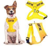 Adopt Moi Jaune Nylon rembourré étanche Adjustable Dog Harness Vest Small (New Home Needed) Donate to Your Local Charity