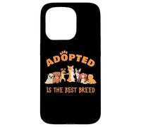 Adopted is The Best Breed: Dog Rescue Shelter & Adoption Coque pour iPhone 15 Pro
