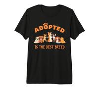 Adopted is The Best Breed: Dog Rescue Shelter & Adoption T-Shirt Haut de Gamme