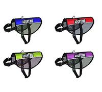 adopter Me Service Dog en maille Gilet Harnais Cool Confort en nylon pour chiens Small Medium Large Achat est livré avec 2 réfléchissant d'adopter Me Pathces. Mesurez votre chien avant de passer Commande, Girth 11-14", Rouge