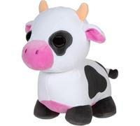 Adopt Me! Peluche de Collection de 15 cm - Vache - Douce et câline - Directement inspirée du Jeu n° 1, Jouets pour Enfants, Noir