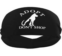 Adoptez, n'achetez Pas, Bandeaux de Sport pour Hommes et Femmes, élastiques antidérapants pour Le Basket-Ball, Le Tennis, l'entraînement, la Gym, Le Yoga, absorbants et Respirants (Noir)