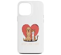 Adoptez ne magasinez Sauvez des Vies Chien Chat Amour Coque pour iPhone 13 Pro Max