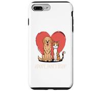 Adoptez ne magasinez Sauvez des Vies Chien Chat Amour Coque pour iPhone 7 Plus/8 Plus