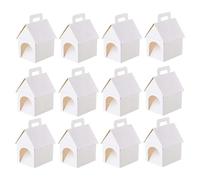 Adoptez Un Coffret Cadeau Sur Le Thème Du Chiot - 12 Pièces En Forme De Maison, Poignée Portable Pliable, Peinture DIY Disponible | Fournitures De Fête D'adoption D'animaux Ďe Compagnie, Anniversaire