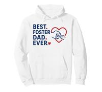 Adoption Family Love Heart Fist Bump Best Foster Dad Ever Sweat à Capuche