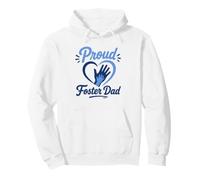 Adoption Family Support Love Heart Hands Proud Foster Dad Sweat à Capuche