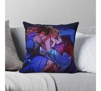 Adora Catra She-Ra Princess of Power Taie d'oreiller carrée en polyester et lin avec fermeture éclair Motif taie d'oreiller