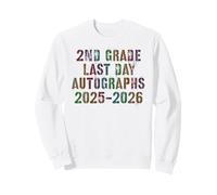 Adorable 2e année dernier Jour 2026 Écrivez Mes autographes Fin d'année Sweatshirt