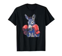Adorable âne avec gants de sport pour les fans de boxeur et de boxe T-Shirt