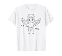 Adorable Ange garçon avec flèche Cupidon Style Coquette Romance T-Shirt