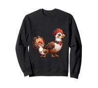 Adorable Animal de la Ferme en Forme de Poulet et Poussin Sweatshirt