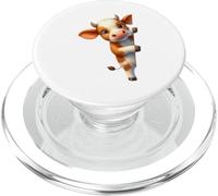 Adorable Animal de la Ferme en Forme de Veau PopSockets PopGrip pour MagSafe