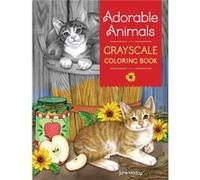 Jane Maday – Adorable Animals – Livre de coloriage en niveaux de gris