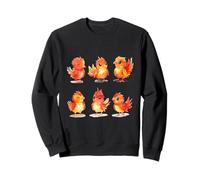 Adorable Aquarelle bébé Oiseaux Mignons Petits Poussins Art Sweatshirt