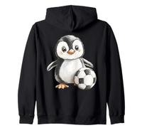 Adorable Aquarelle bébé Pingouin Joueur de Football Sweat à Capuche