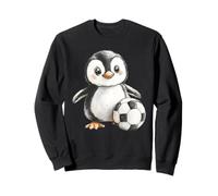 Adorable Aquarelle bébé Pingouin Joueur de Football Sweatshirt