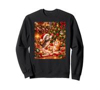 Adorable Arbre de Noël en Forme de Chatons Sweatshirt
