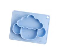 Adorable Assiette En Silicone En Forme De Mouton Pour Bébé, De Qualité Alimentaire, Avec Grille Individuelle, Pour Enfant En Bas Âge