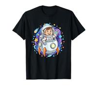 Adorable Astronaute Spatial Explorateur dans Un Bateau fusée T-Shirt