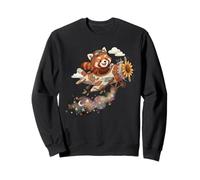 Adorable Avion Pilote Panda Rouge pour Enfants Sweatshirt