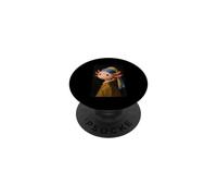 Adorable Axolotl avec Une Perle - Peinture Amusante Vermeer PopSockets PopGrip Adhésif