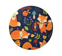 Adorable badge rond en fer blanc imprimé sur un seul côté - Motif renard - 6 cm - Parfait pour une décoration personnelle et un cadeau, taille unique, Métal