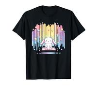 Adorable balançoire Lapin étoiles Arc-en-Ciel Pastel T-Shirt