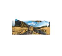 Adorable bandeau à nœud imprimé île de Jeju Corée - Doux, extensible et doux pour la peau pour les nouveau-nés et les tout-petits