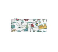 Adorable bandeau à nœud pour bébé avec imprimé abstraction biologie chimie 4 - Doux, extensible et doux pour la peau pour les nouveau-nés et les tout-petits