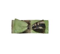 Adorable bandeau à nœud pour bébé imprimé raton laveur - Doux, extensible et doux pour la peau pour les nouveau-nés et les tout-petits