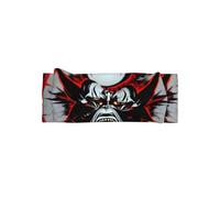 Adorable bandeau de bébé rouge et noir avec nœud imprimé fantôme maléfique - mignon bandeau délicat - bandeau de princesse doux et extensible